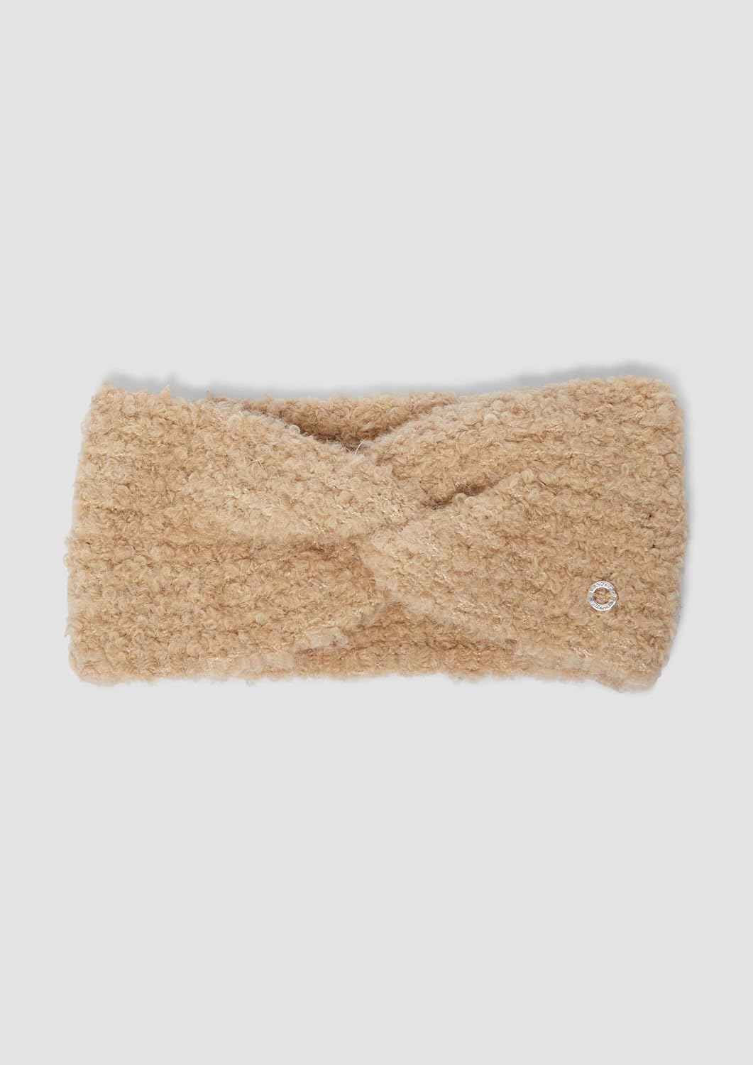 s.Oliver Stirnband aus Bouclé-Strick mit Twist-Detail Einheitsgrösse 8401_sandstein, Einheitsgrösse