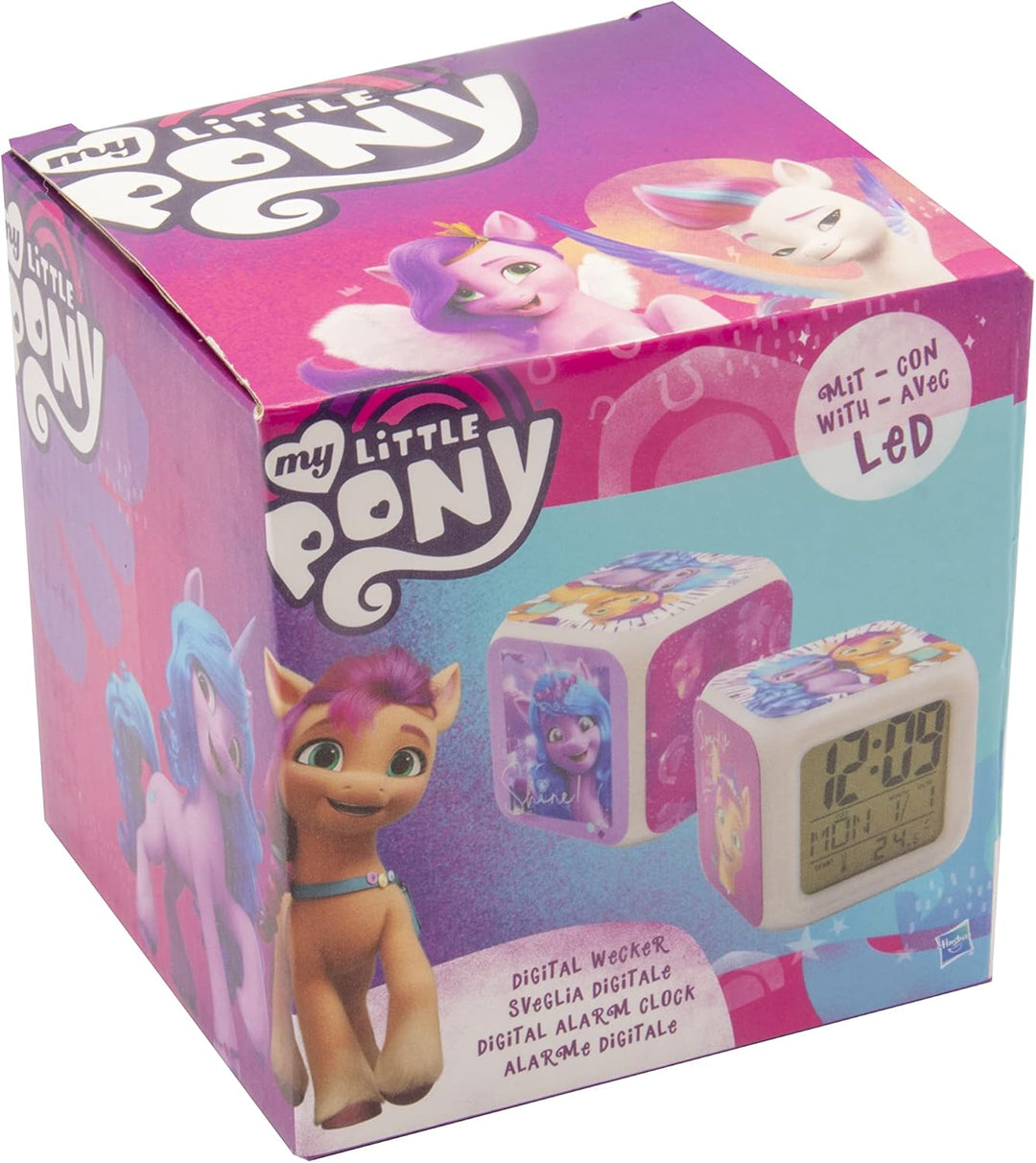 Joy Toy Little Pony - The Movie 2 Würfel-Wecker 8x8x8 cm, 42671, Bunt, klein