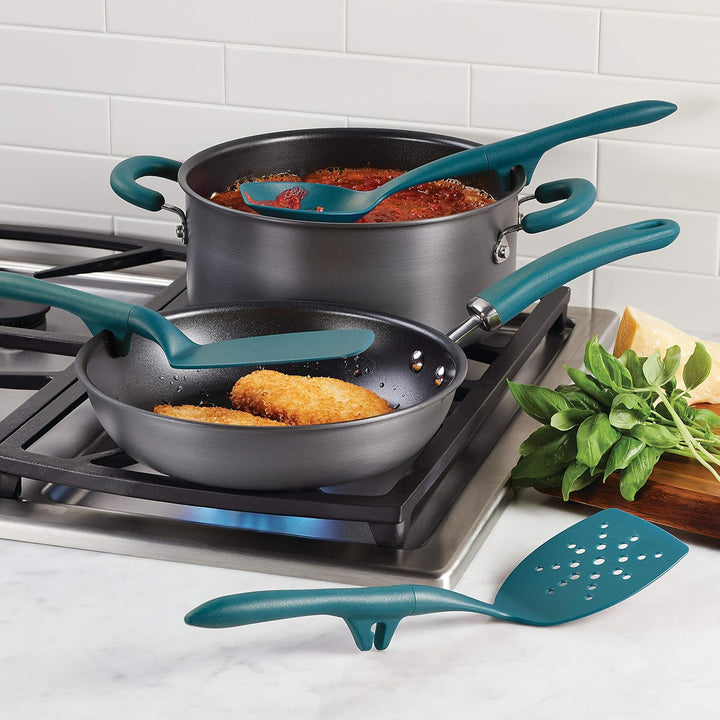 Rachael Ray Tools and Gadgets Pfannenwender-Set, mit Schlitzen und soliden Pfannenwender, 3-teilig,