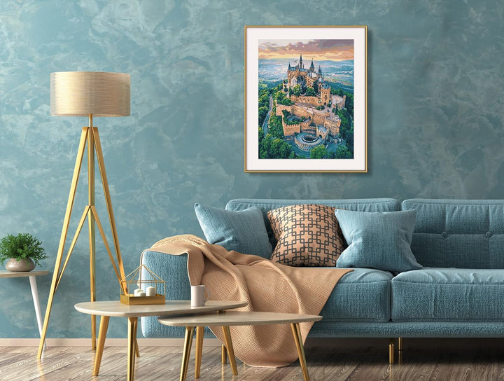 Schipper 609130882 Malen nach Zahlen – Burg Hohenzollern - Bilder malen für Erwachsene, inklusive Pi