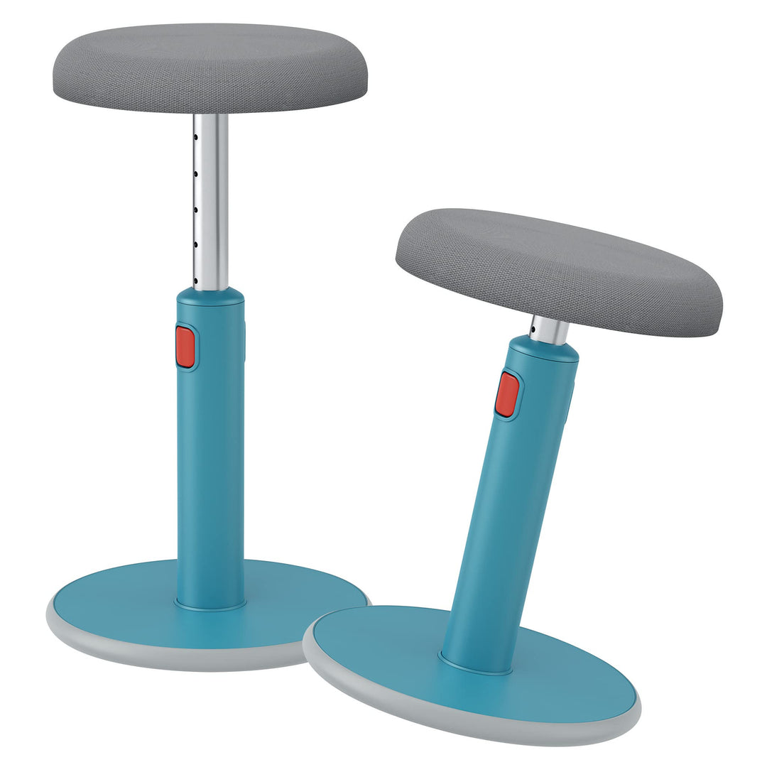 Leitz Active Sitz-Steh-Hocker, Ergonomischer höhenverstellbarer Wipphocker für 46 cm bis 79 cm Höhe,