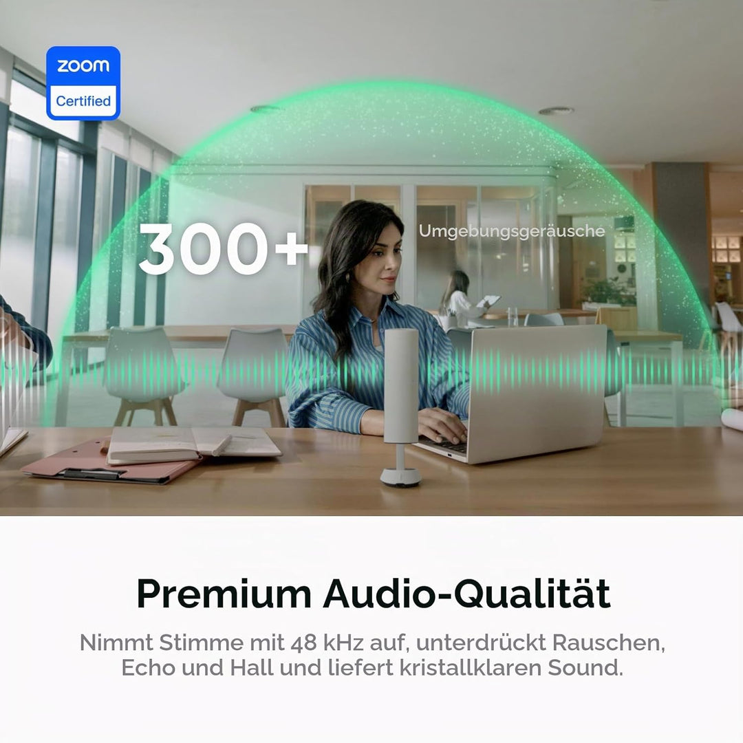 Insta360 Wave Polarweiss - KI-Freisprecheinrichtung, Bluetooth, Sprachrekorder, 8 Noise-Cancelling-B