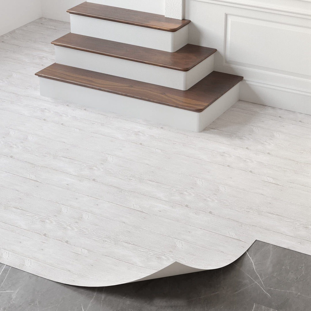 Oxdigi PVC Bodenbelag Selbstklebende 3 m², Holzoptik Vinylboden Bodenfliesen für Eingangstür, Wohnzi
