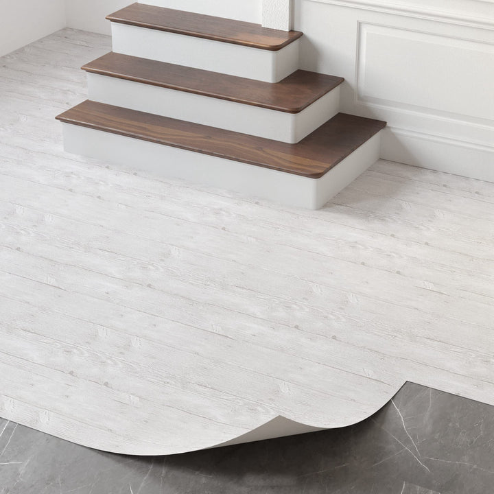 Oxdigi PVC Bodenbelag Selbstklebende 3 m², Holzoptik Vinylboden Bodenfliesen für Eingangstür, Wohnzi