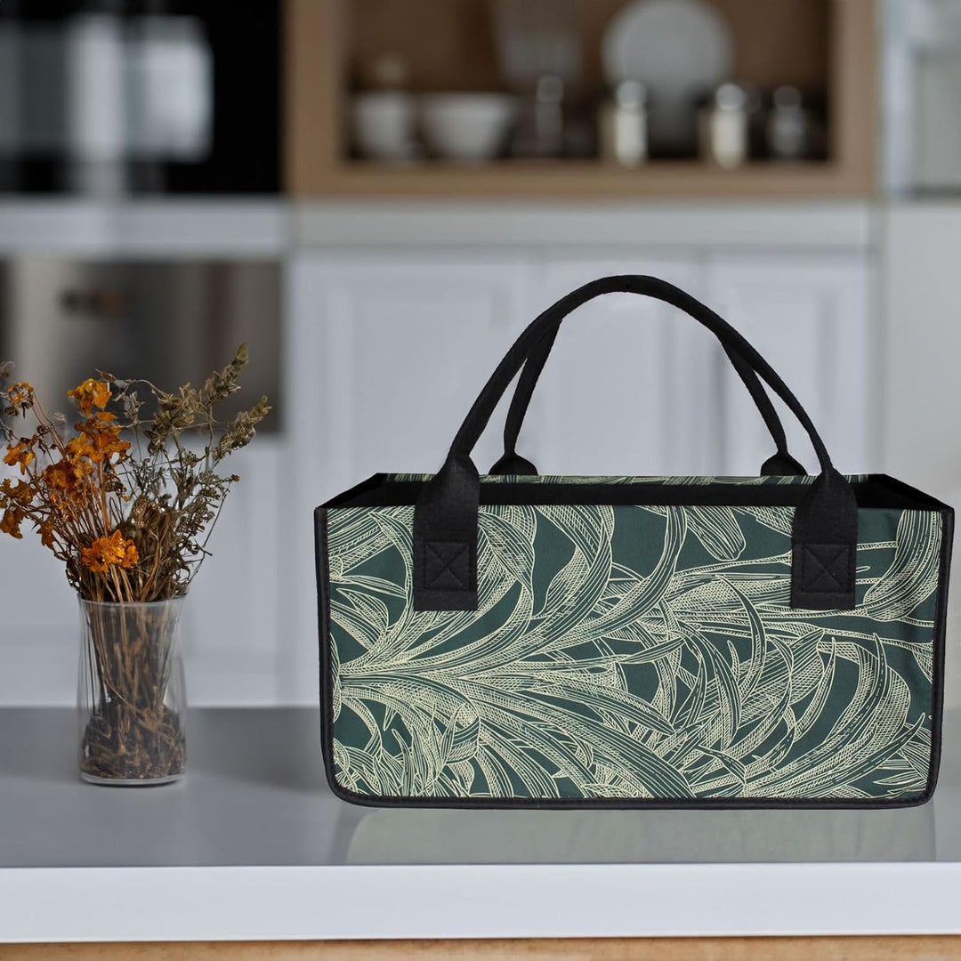 2 Stück Filztaschen Einkaufstasche Kaminholztasche Kaminholzkorb Filz Zeitungsständer Zeitungskorb (