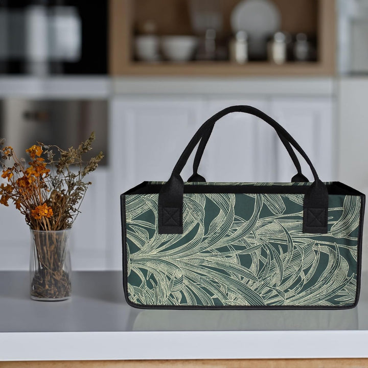 2 Stück Filztaschen Einkaufstasche Kaminholztasche Kaminholzkorb Filz Zeitungsständer Zeitungskorb (