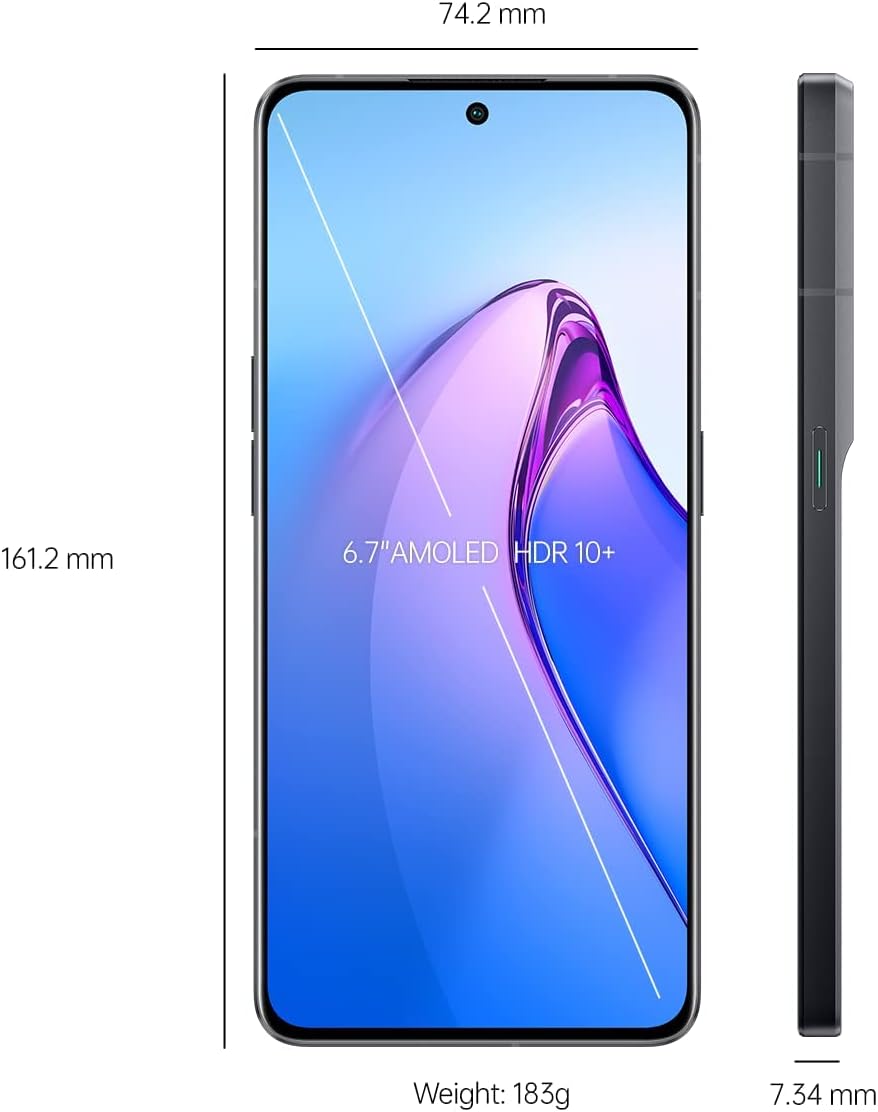 OPPO Reno8 Pro Smartphone, MediaTek Dimensity 8100-MAX 5G, 6,7 Zoll (17 cm) 120 Hz AMOLED-Bildschirm