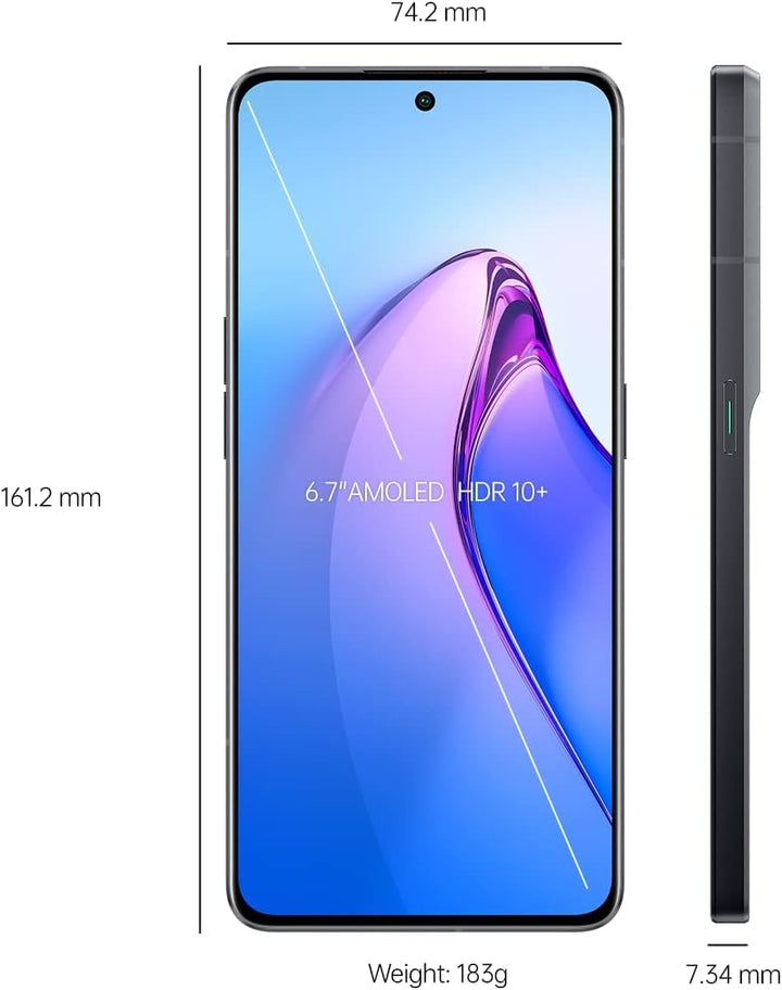 OPPO Reno8 Pro Smartphone, MediaTek Dimensity 8100-MAX 5G, 6,7 Zoll (17 cm) 120 Hz AMOLED-Bildschirm