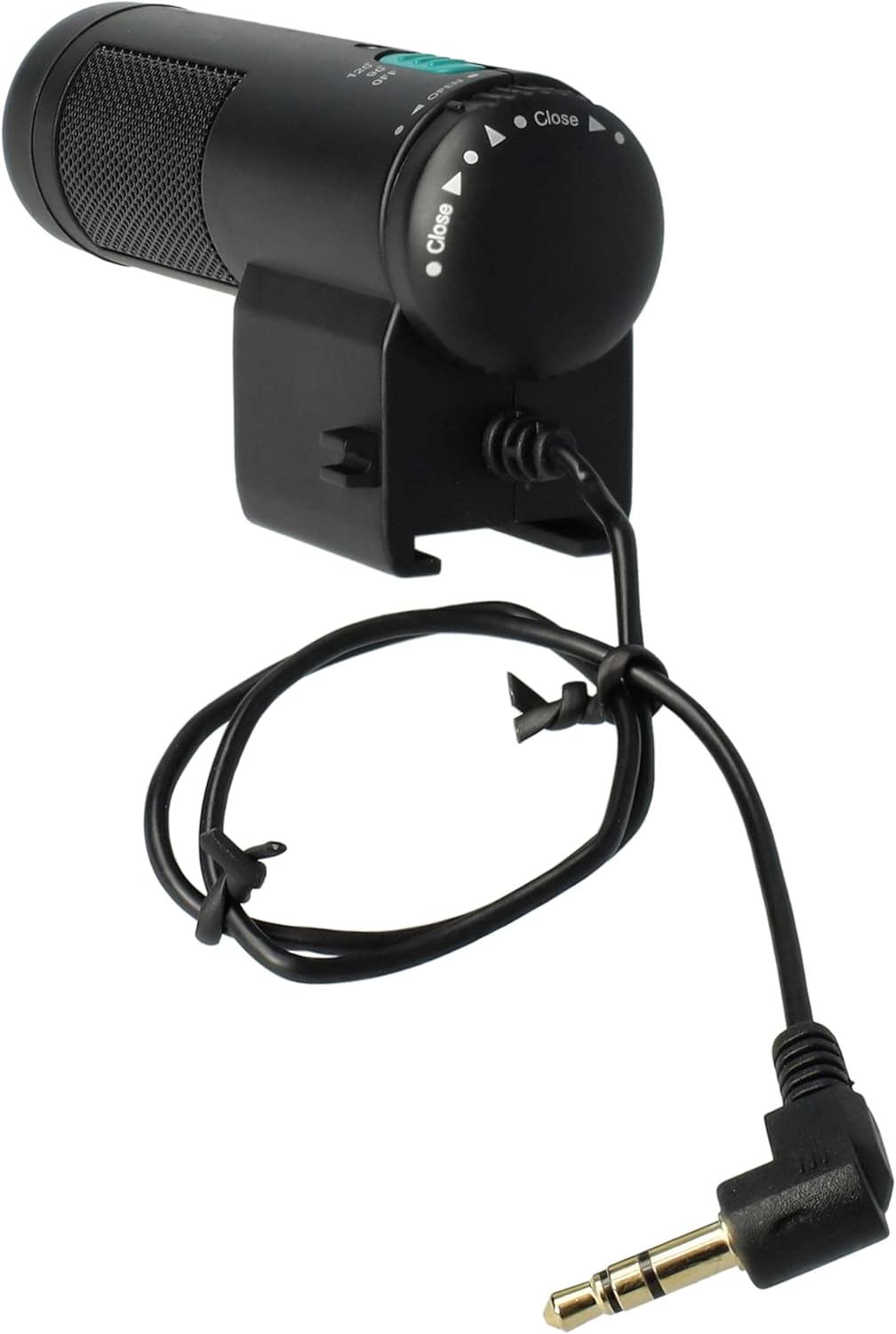 vhbw externes Stereo Mikrofon kompatibel mit Nikon D3200, D3300, D5200,D5300, D5500, D7100, D7200, D