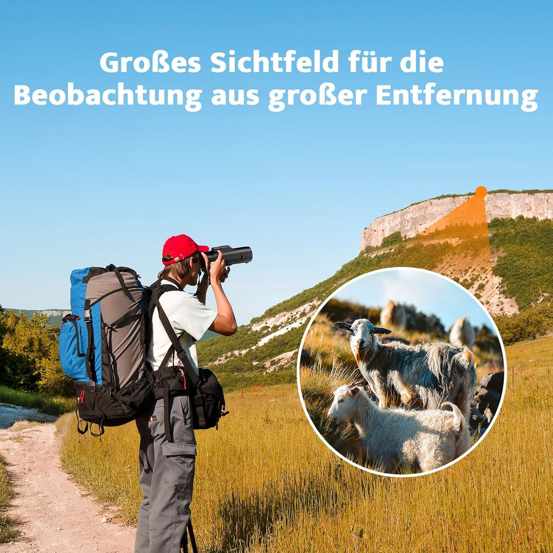 Usogood 12×56 Monokular, HD Fernrohr Erwachsene mit BAK4-Prisma und FMC-Beschichtung für Vogelbeobac