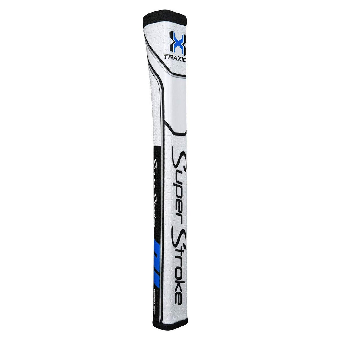SuperStroke Traxion Pistol GT 2.0 Golf Putter Grip schwarz / weiss / blau, schwarz / weiss / blau