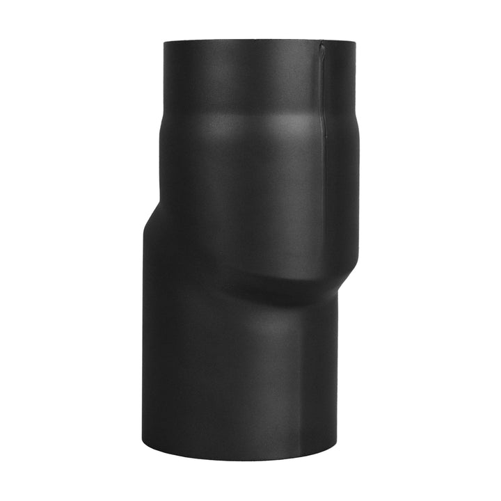 LANZZAS Ofenrohr Versatzbogen 20 mm, im Durchmesser, DN Ø 150 mm, Farbe: schwarz-metallic - weitere