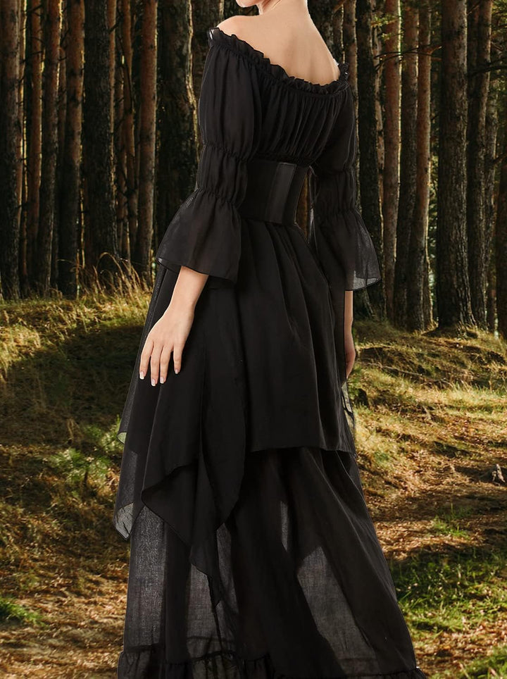 Halloween Kostüm Damen Renaissance Retro Gothic Viktorian Halloween Karneval Party Cocktailkleid Sch