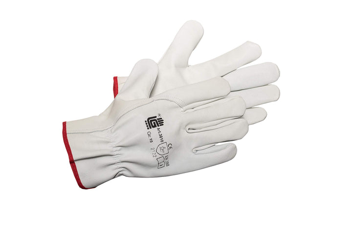 Jah Unisex 3010-10 Lederhandschuh Kr ftig, Natur, 10 pièces EU