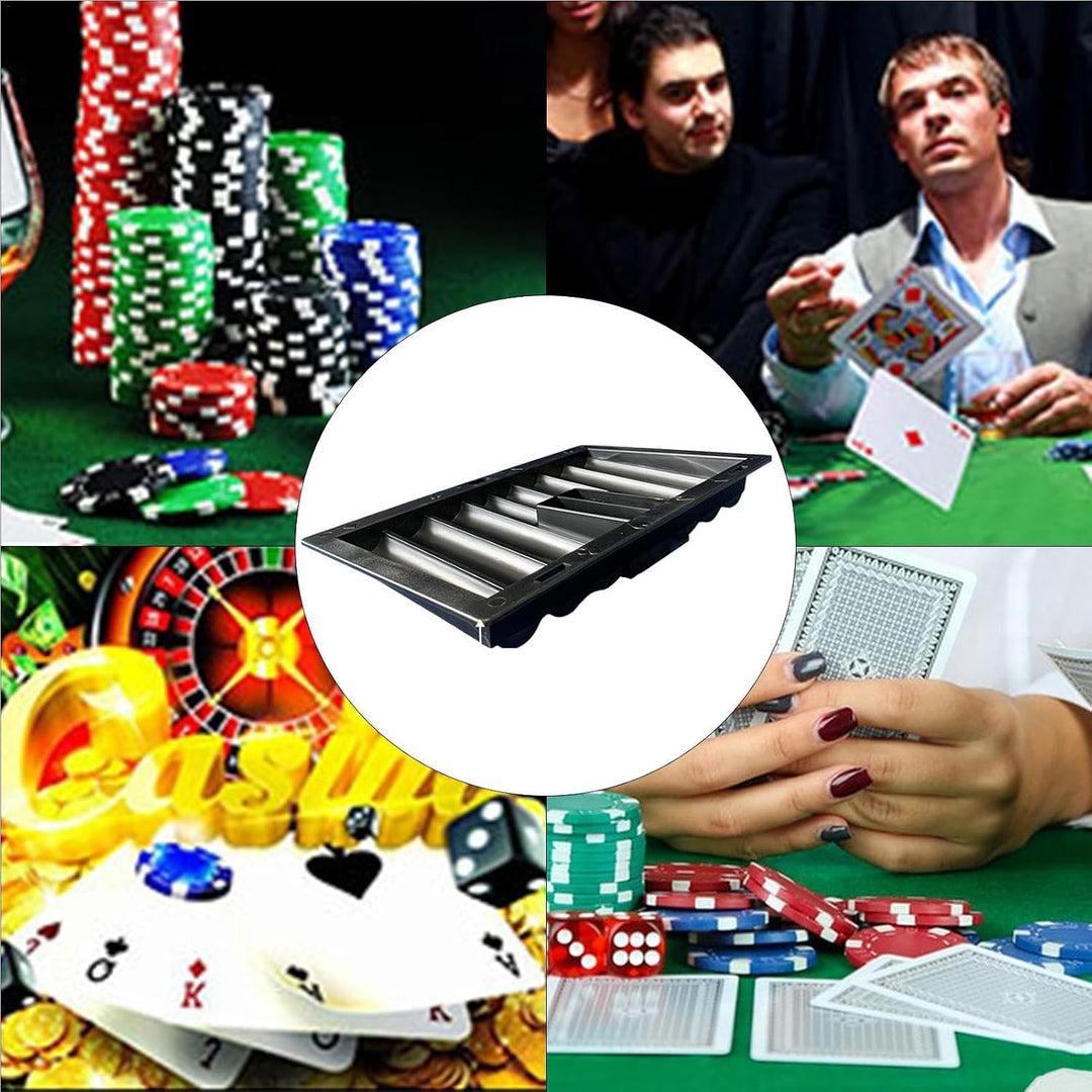 Poker-Chip-Koffer | Pokerchip-Tisch Display - Pokerchiphalter Rack Casino Pokertisch Händler Chips T