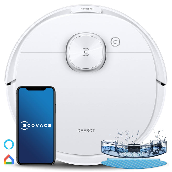 ECOVACS DEEBOT N8 Saugroboter mit Wischfunktion 2300Pa (Präzise dToF Lasernavigation, Teppicherkennu