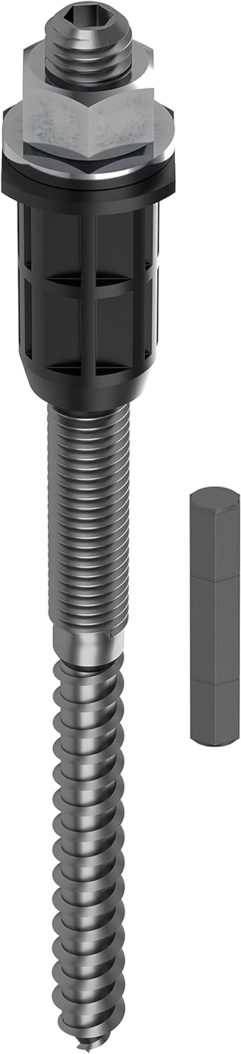 TOX 073671121 Thermo Proof Wood Schwerlast-Abstandsmontagesystem, Silber, M12 x 230 mm, M12 x 230 mm