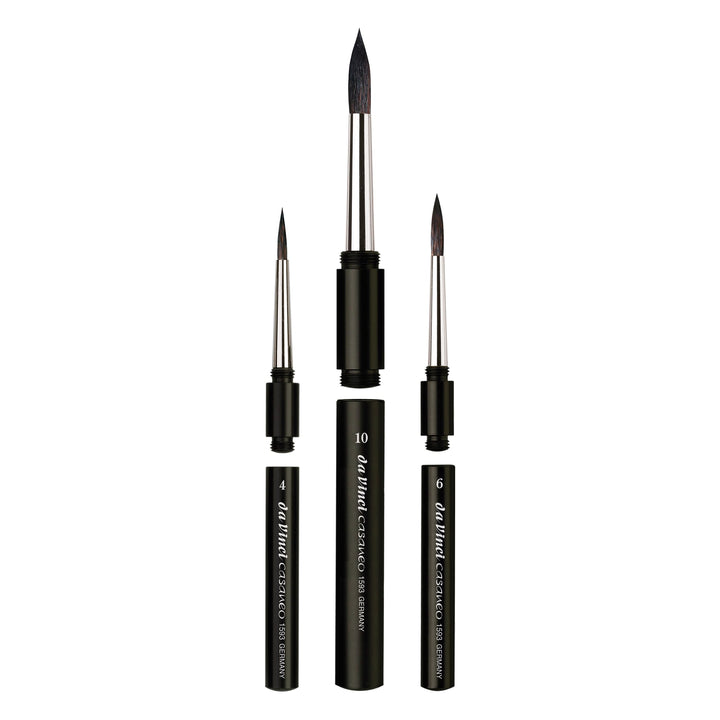 da Vinci Brushes Casaneo Reisepinsel, Schwarz Casaneo Reise-Set, Casaneo Reise-Set
