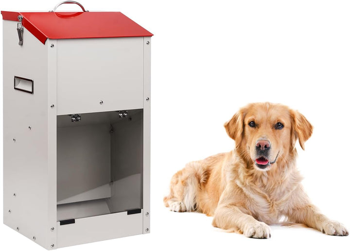 Futterautomat für grosse Hunde, 11 kg Automatischer Hundefutterspender für drinnen und draussen Gros