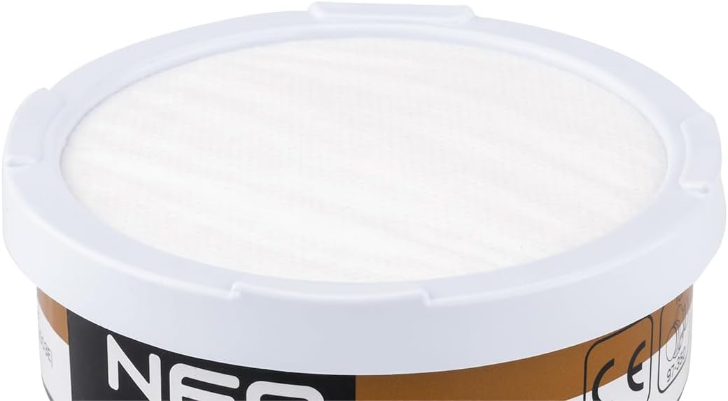NEO TOOLS A1P2 Kombifilter R, Wiederverwendbar, Organische Dämpfe & Staubschutz 10xNDS, Für 97-350 H