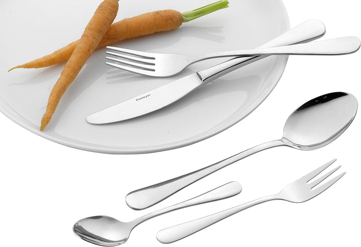 Esmeyer 156-081 Besteck-Set Sylvia aus Edelstahl 18/0 poliert 30-teilig, Silberfarben Tafelbesteck 3