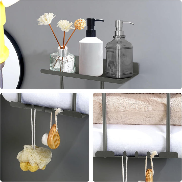 Handtuchhalter Ohne Bohren Handtuchhalter Bad Ausziehbar 41-75CM Handtuchstange Wand Badetuchhalter