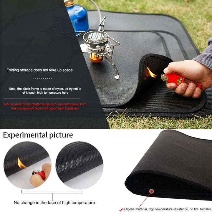 Feuerfeste Unterlage, Grillunterlage Bodenmatte, BBQ Grill Mat, Hitzebeständige Wiederverwendbar Ant