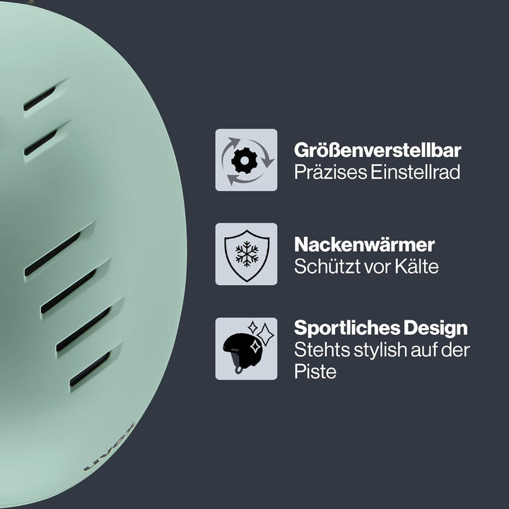 uvex Wanted, verstellbarer Ski- & Snowboardhelm mit verschliessbarem Belüftungssystem für Damen & He