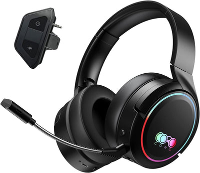 2,4GHz Kabelloses Gaming-Headset mit Xbox-Adapter, 7.1 Surround Sound, Over-Ear Kopfhörer mit Mikrof