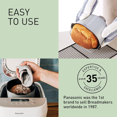 Panasonic Croustina Brotbackautomat SD-ZP2000 für Krustenbrot (18 Programme, Brotmaschine, glutenfre