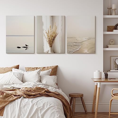 Muralo - Wandbilder Set - Leinwand Bilder Set Aufhängefertig - das Leinwandbilder Set - Bilder für W