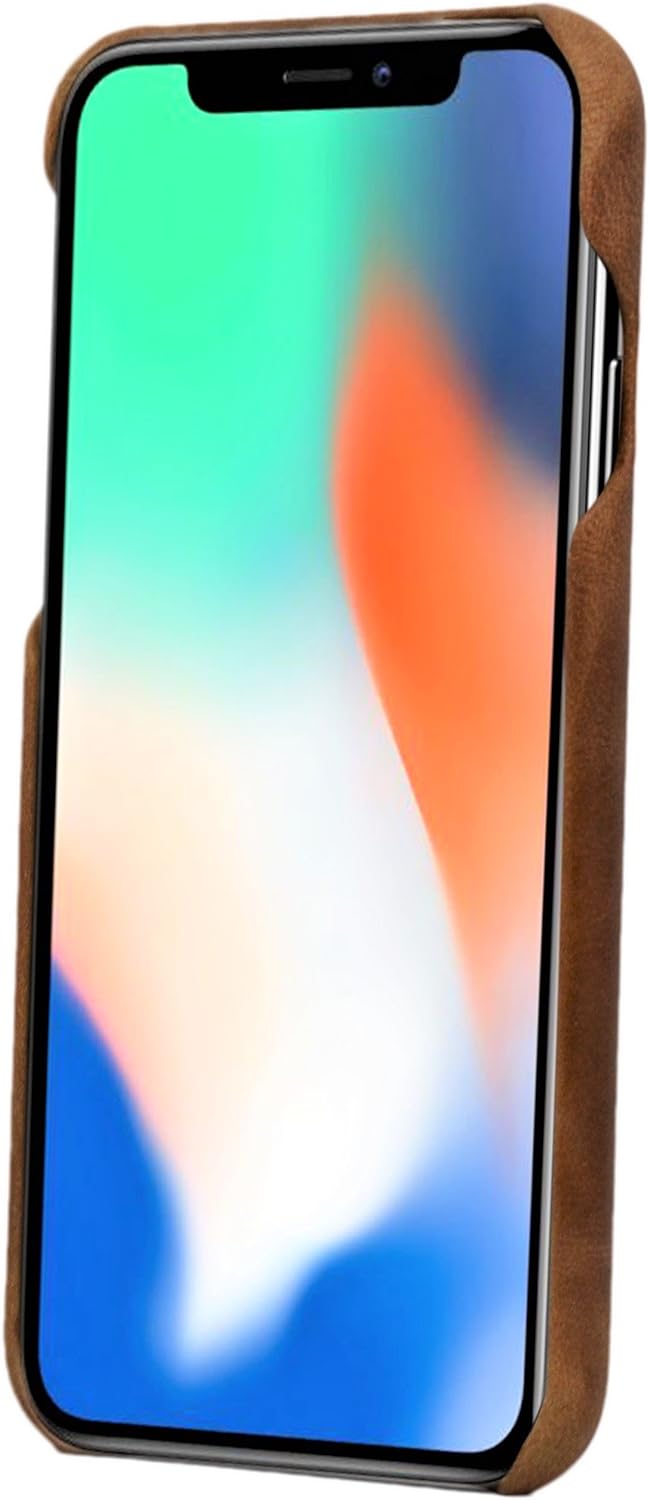 Porter Riley - Lederhülle für iPhone XR. Premium Ultra Dünn Echtleder Cover/Ledertasche/Backcover ko