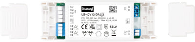 illuburg LED Trafo 12V 40W Dimmbar DALI Push 0-10V Flickerfree LED Netzteil Treiber Driver Power Sup