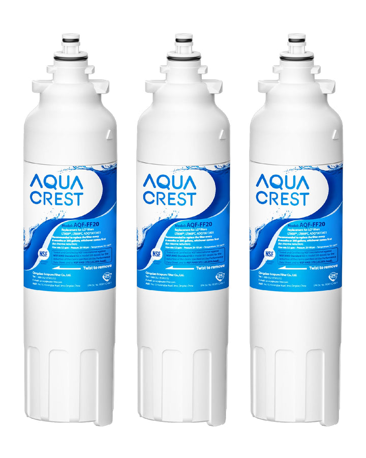 AQUA CREST ADQ73613401 Refrigerator Water Filter, Replacement for LG LT800P, ADQ73613402, ADQ7361340