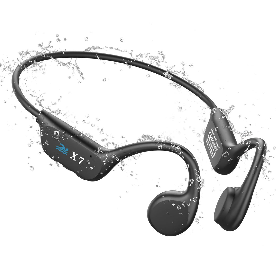 Guudsoud Kopfhörer Schwimmen,Knochenschall Kopfhörer Bluetooth,IP68 wasserdichte, mit MP3-Player 32G