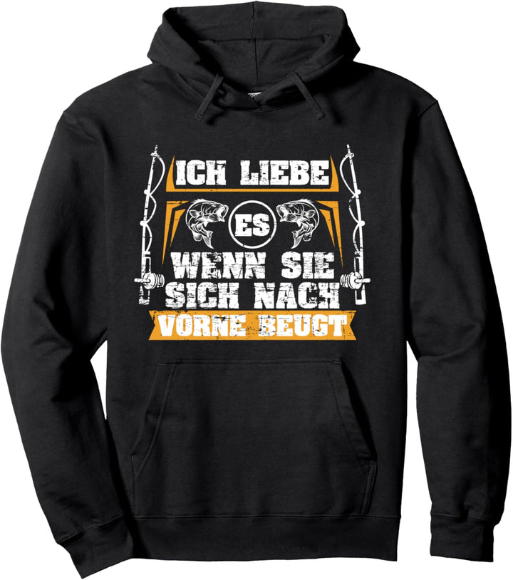 Lustiges Fisch Geschenk für Angler Hobby Angeln Pullover Hoodie