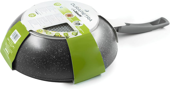 Zanetti - Durapietra Induction Wok-Pfanne 20 cm, Wok-Pfanne, antihaftbeschichtet, auch für Induktion