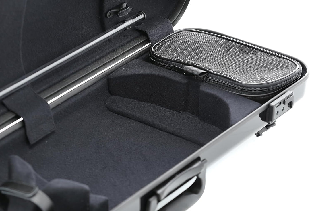 GEWA Violinkoffer AIR 2.1 schwarz hochglanz, mit zusätzlichem Seitengriff, Made in Germany schwarz m