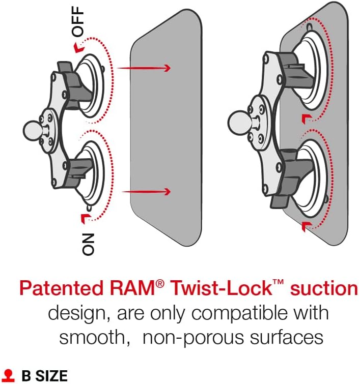 RAM MOUNTS RAM-B-189B-202U Halterungsset