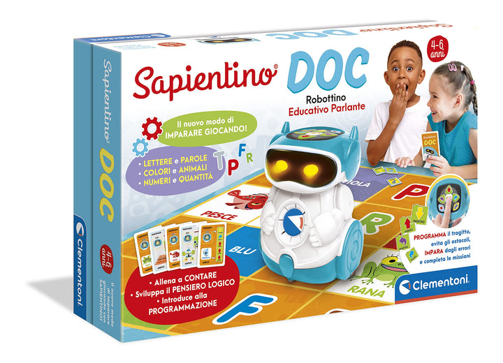 Clementoni Sapientino Doc Robot Coding und Programmierung, Lernroboter (auf Italienisch) für Kinder