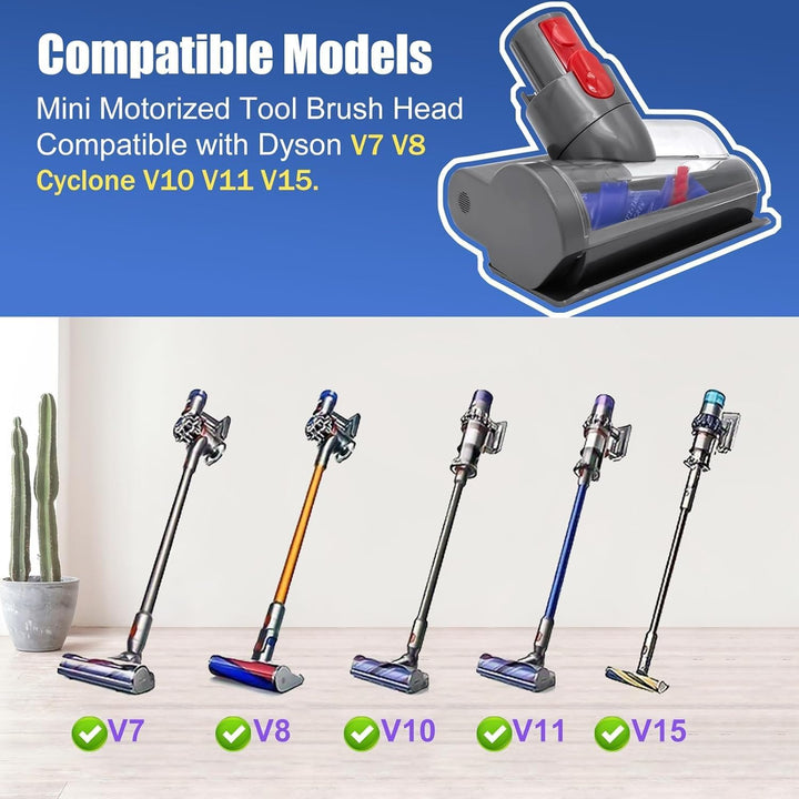 Ersetzen Mini Motorisiert Kopf Putzen für Dyson V7 V8 V10 V11 V15 SV10 SV11 SV12 Staubsauger Für die