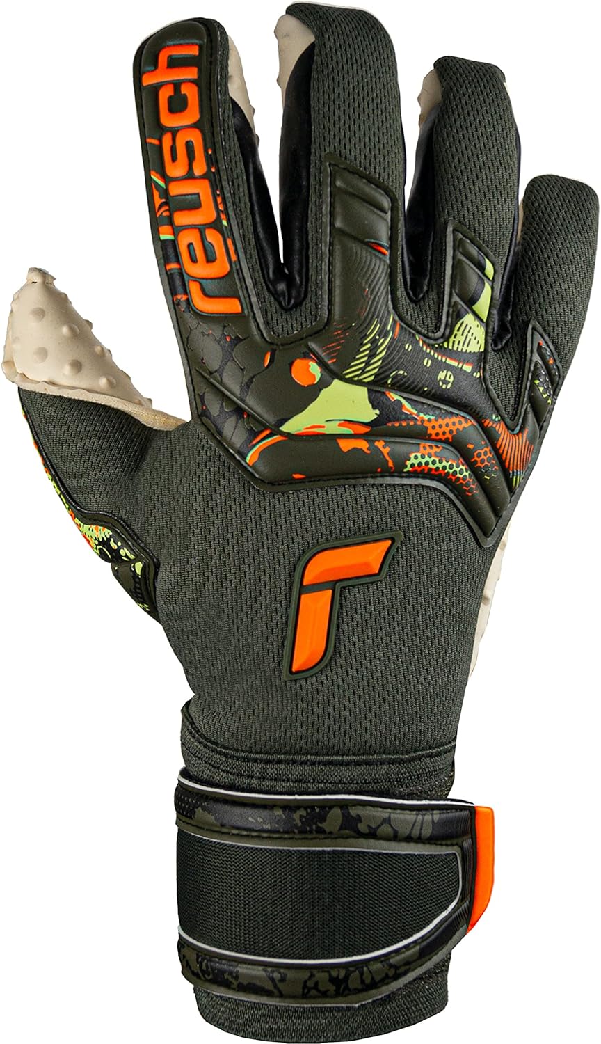 Reusch Attrakt Speedbump warthandschuhe 9.5 Desert Green / Shock Norng, 9.5 Desert Green / Shock Nor