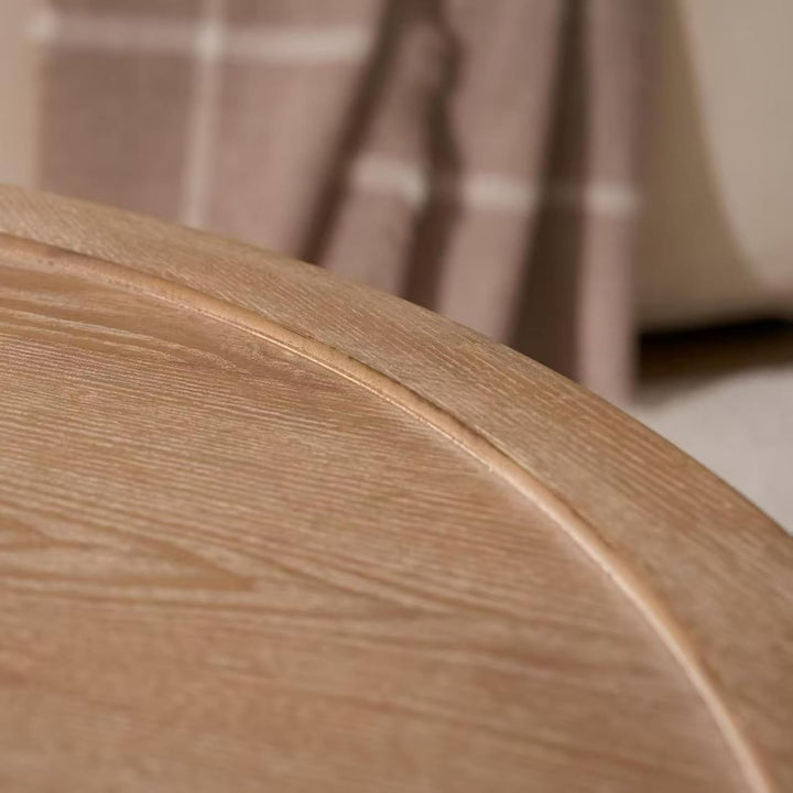 Couchtisch Rund 2er-Set, Beistelltisch Holz mit Durchbrochene Tischbeine,Moderner Couchtisch mit erh