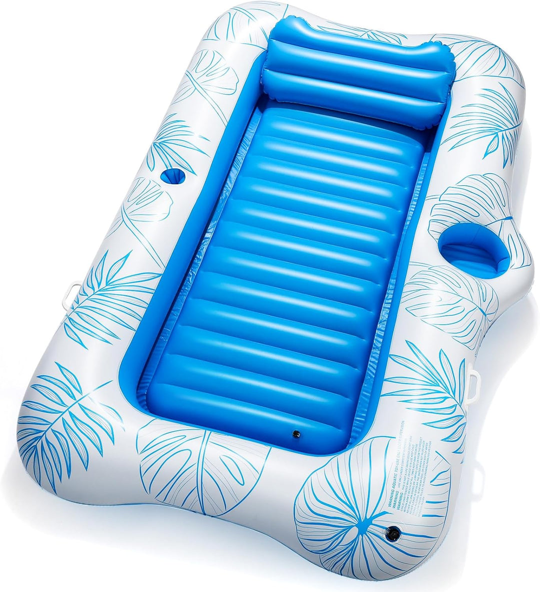 HeySplash Aufblasbares Pool Luftmatratze mit Tassenhalter, Pool Aufblasbares Bett in Meerjungfrau Sc