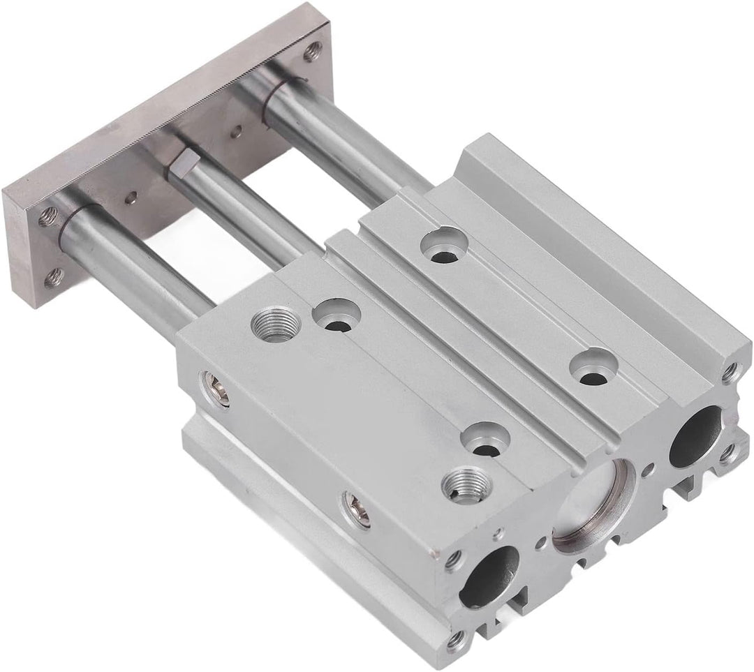 Luftzylinder Pneumatisch 3 Stangen Aluminiumlegierung 20 Mm Bohrung 40 Mm Hub Dual Action PT1/8