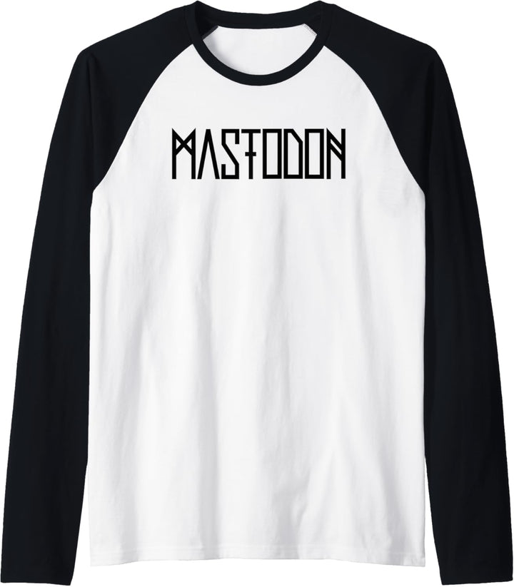 Mastodon – Black Logo Raglan