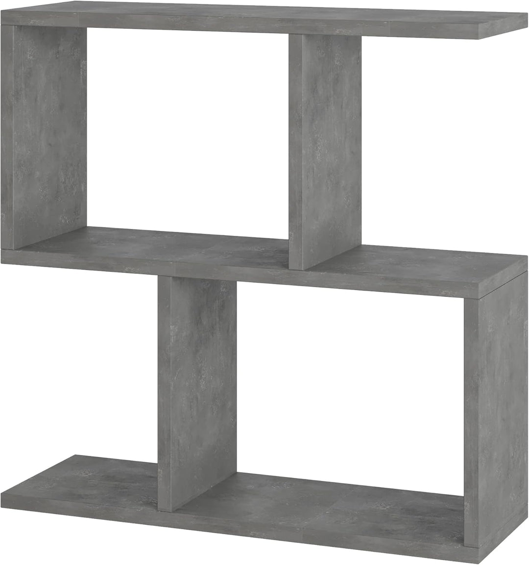 Moderner Holz Beistelltisch mit 2 Etagen | Vielseitiger Sofatisch, Regal-Organizer | Ideal für Büro,