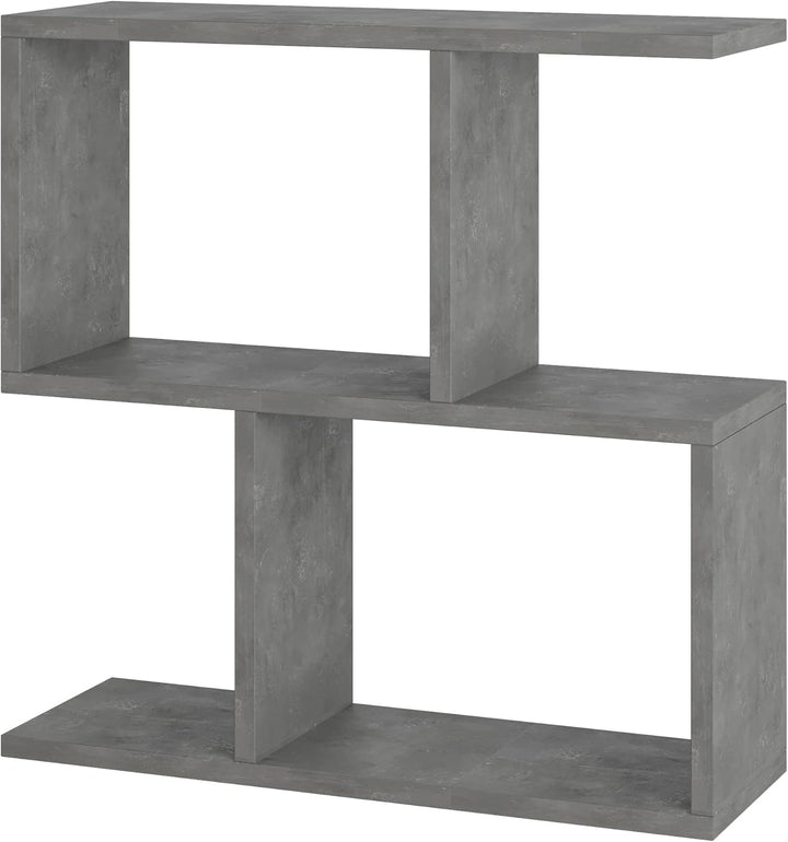 Moderner Holz Beistelltisch mit 2 Etagen | Vielseitiger Sofatisch, Regal-Organizer | Ideal für Büro,