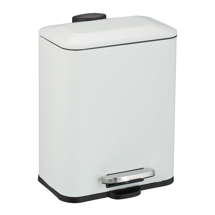 Relaxdays Mülleimer Bad, 5 l, Kosmetikeimer mit Soft-Close, in Matter Optik, entnehmbarer Inneneimer