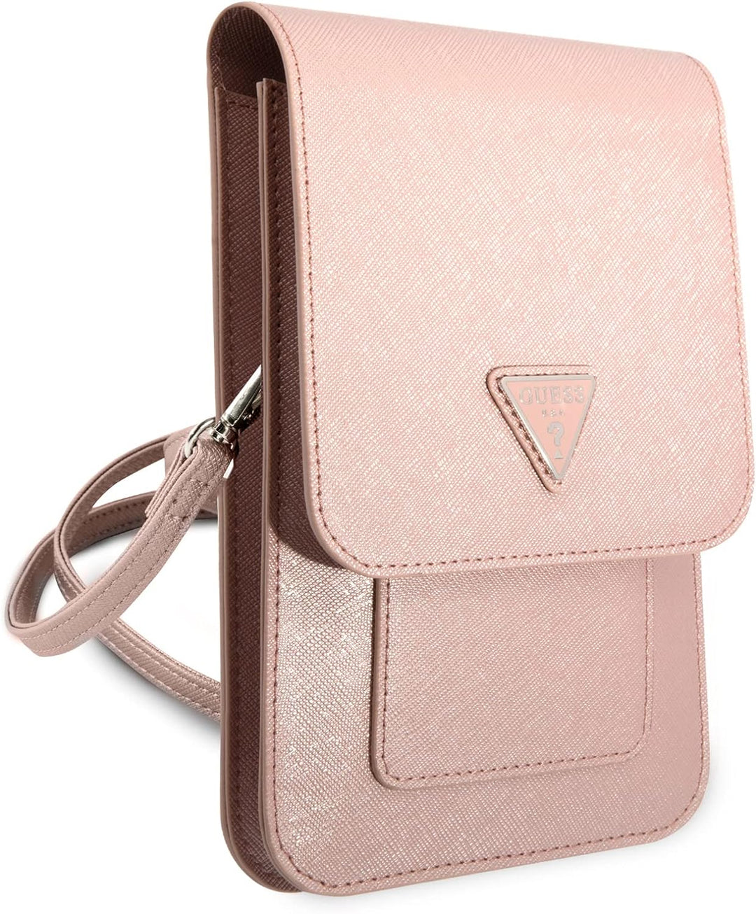 GUESS Unisex Tasche Guwbsatmgr Grau Saffiano Triangle Bi-Fold Wallet Rosa, Rosa